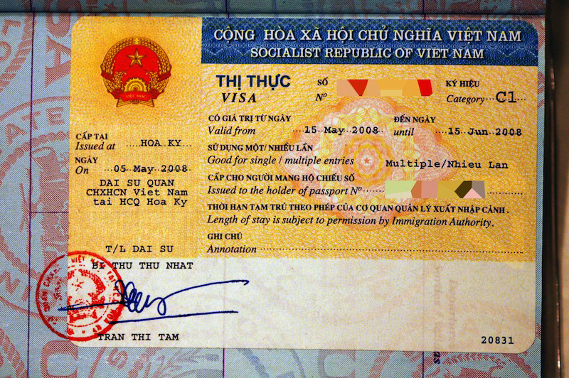 Vietnam vizesi c1 belgesi